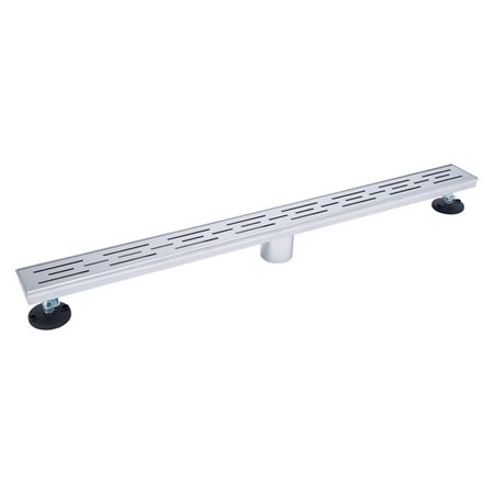 BACK2BASICS 24 in. Chrome Linear Shower Drain BA2188126